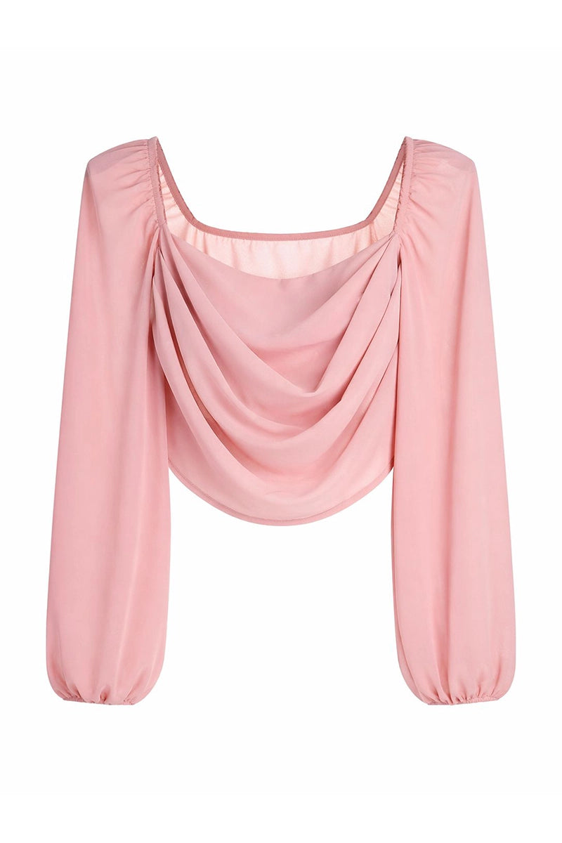 Elegante draped halslijn