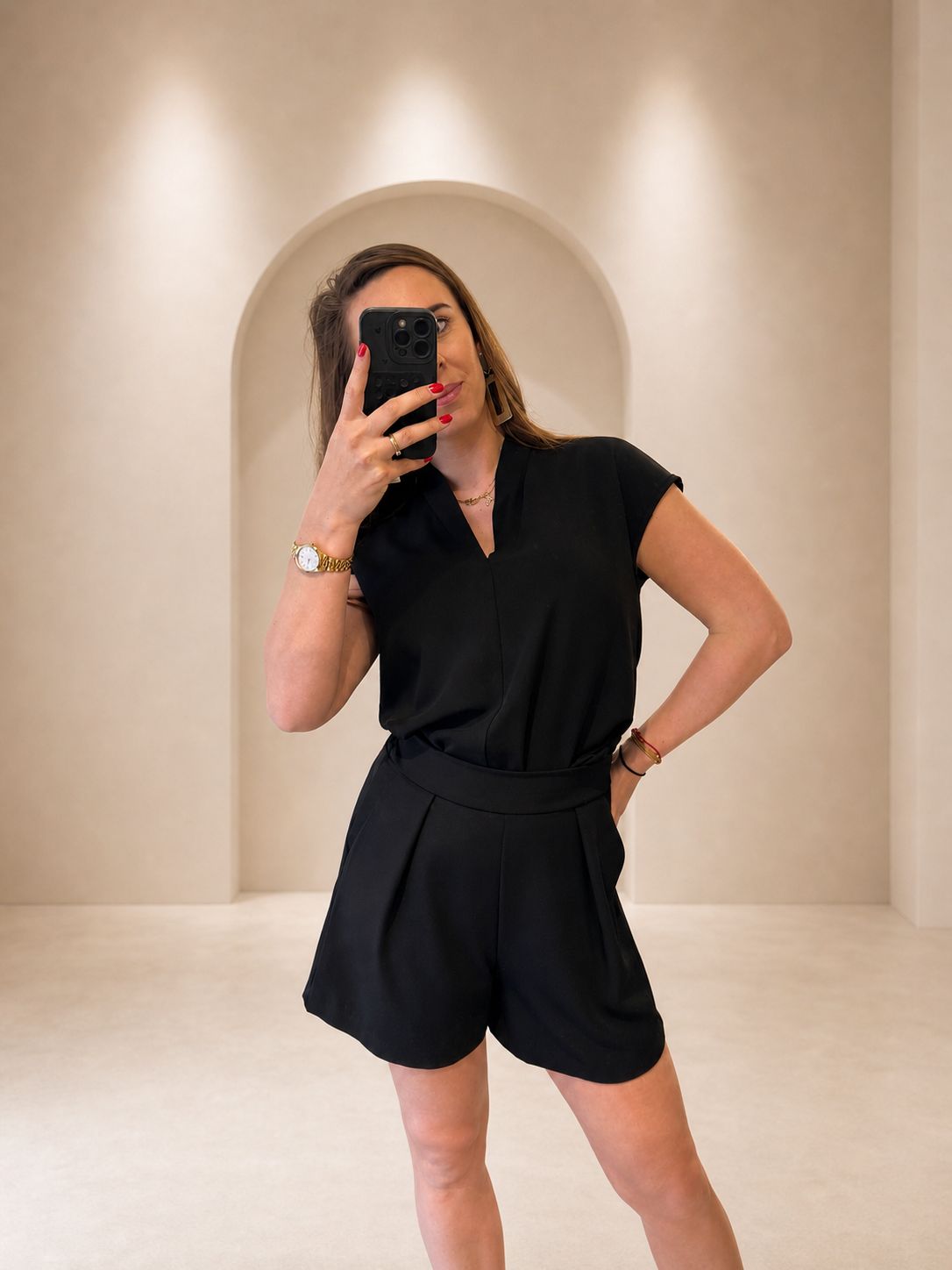 May short zwart