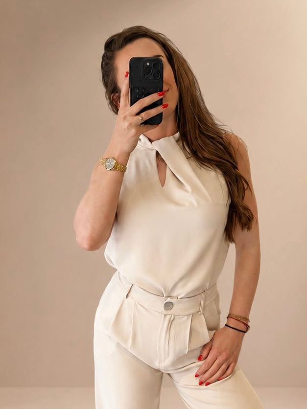 Mila top beige