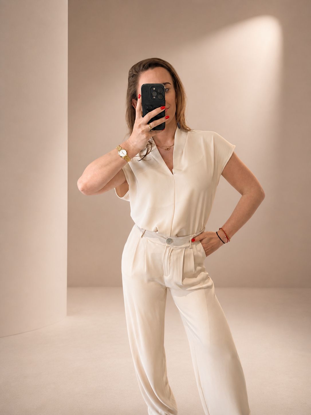 Molly top beige