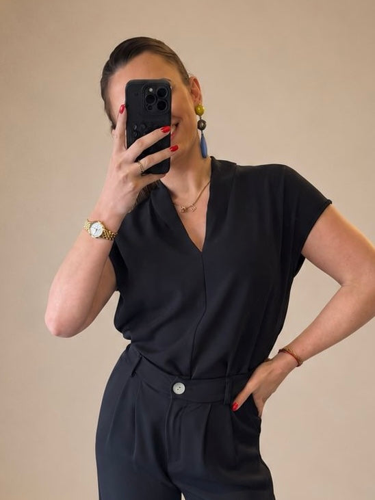 Molly top donkerblauw