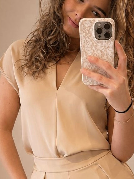 Mila top zand By anne fashion